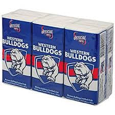 Western Bulldogs Tissues 6 Pack