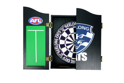 Geelong Cats Dartboard & Cabinet - Pick up only