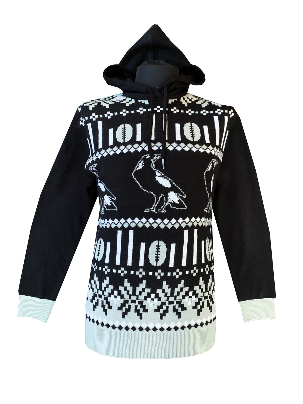 Collingwood Magpies Hooded Ugly Sweater