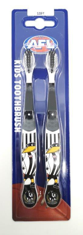 Collingwood Magpies Kids Toothbrush Twin Pack