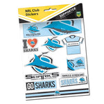 Cronulla Sharks Sticker Sheet