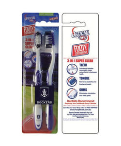 Fremantle Dockers Toothbrushes Twin Pack
