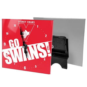 Sydney Swans Mini Glass Clock