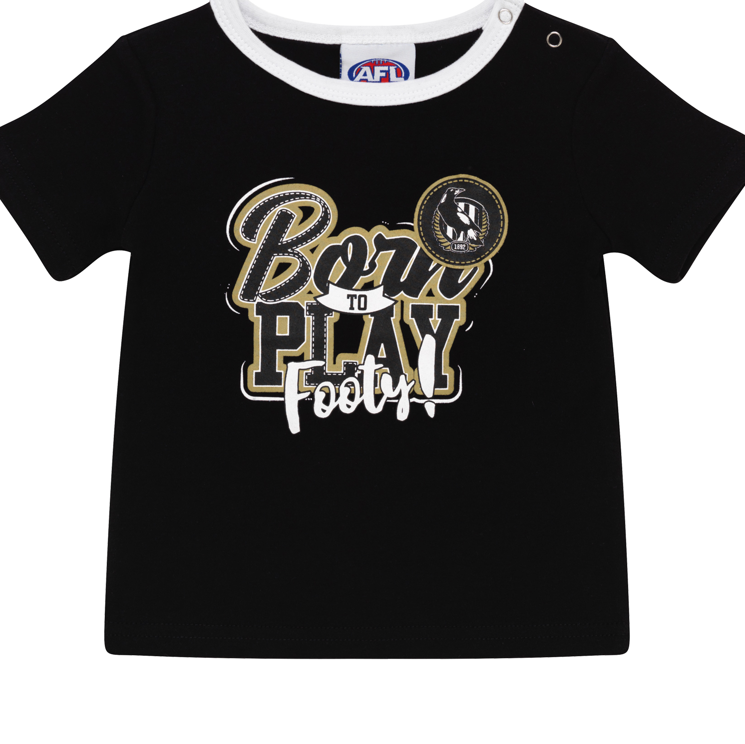 Collingwood Magpies  Babies Tee - Born To Play.....