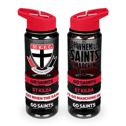 St Kilda Saints Tritan Drink Bottle With Bands
