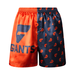 Greater Western Sydney Giants Adult Satin Boxer Shorts