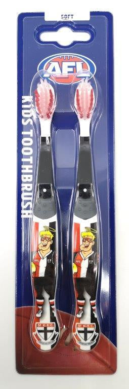 St Kilda Saints Kids Toothbrush Twin Pack