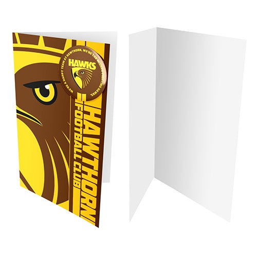 Hawthorn Hawks Badge Card