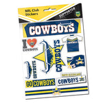 North Queensland Cowboys Sticker Sheet