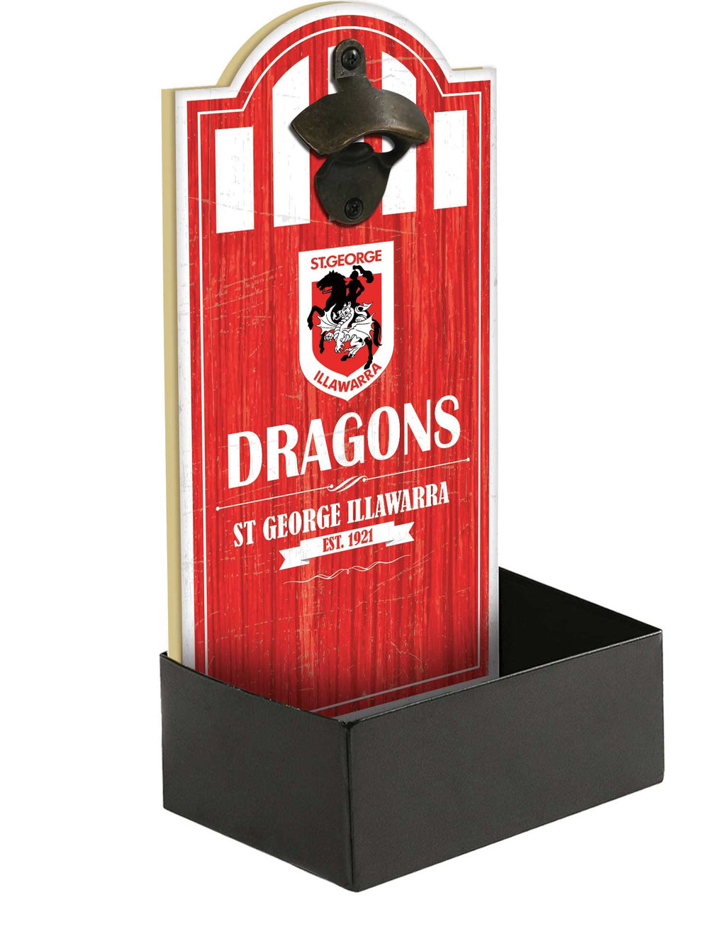 St George Illawarra Dragons Bottle Opener with Catcher