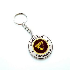 Hawthorn Hawks Round Keyring