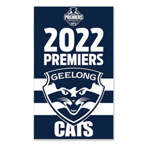Geelong Cats 2022 Premiers Wall Flag