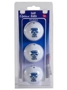 Geelong cats 3 Ball Golf Pack