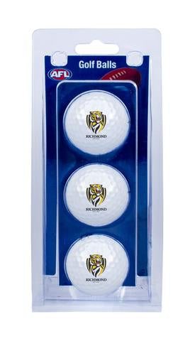 Richmond Tigers 3 Ball Golf Pack