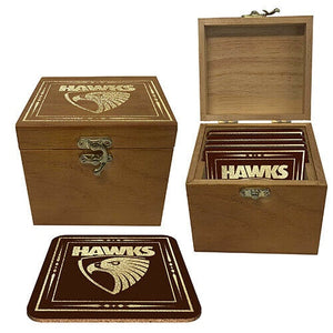 Hawthorn Hawks Cork  Coaster Box Set
