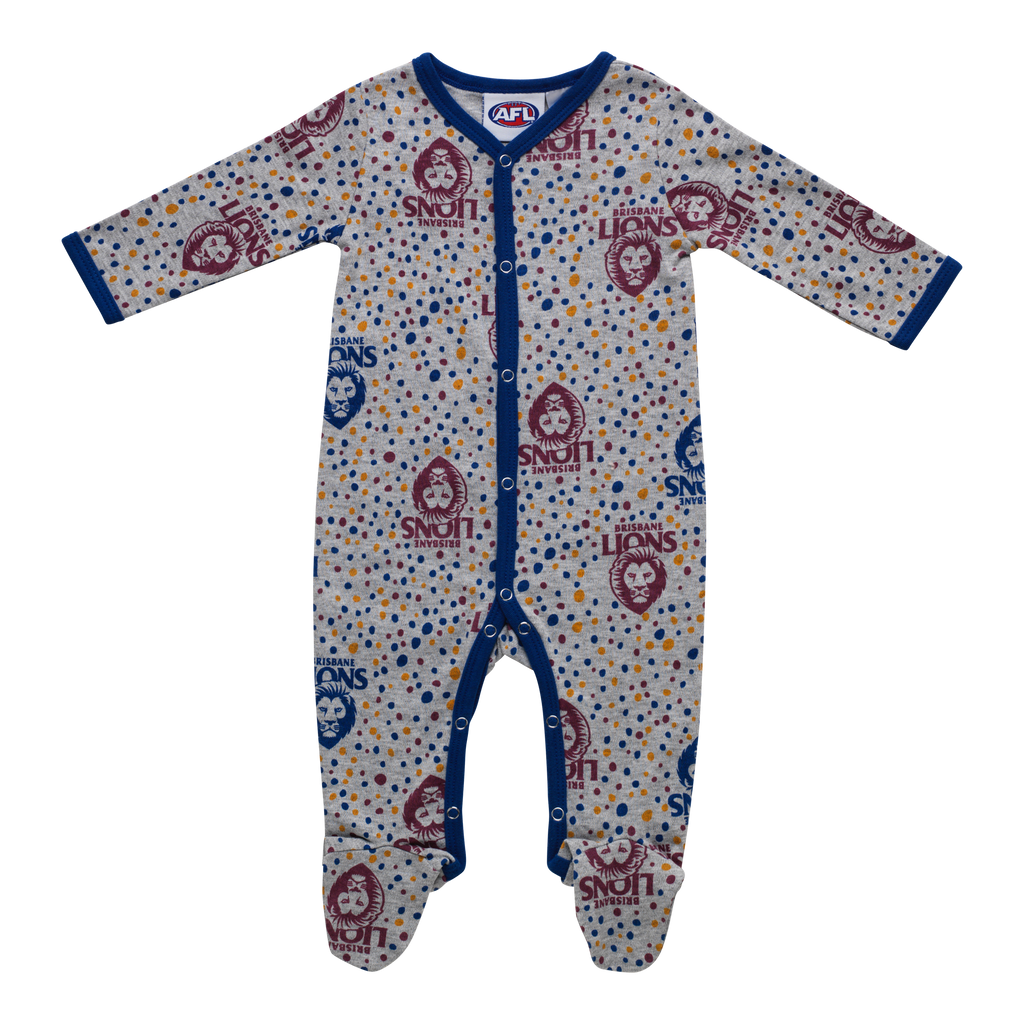 Brisbane Lions Baby Coverall