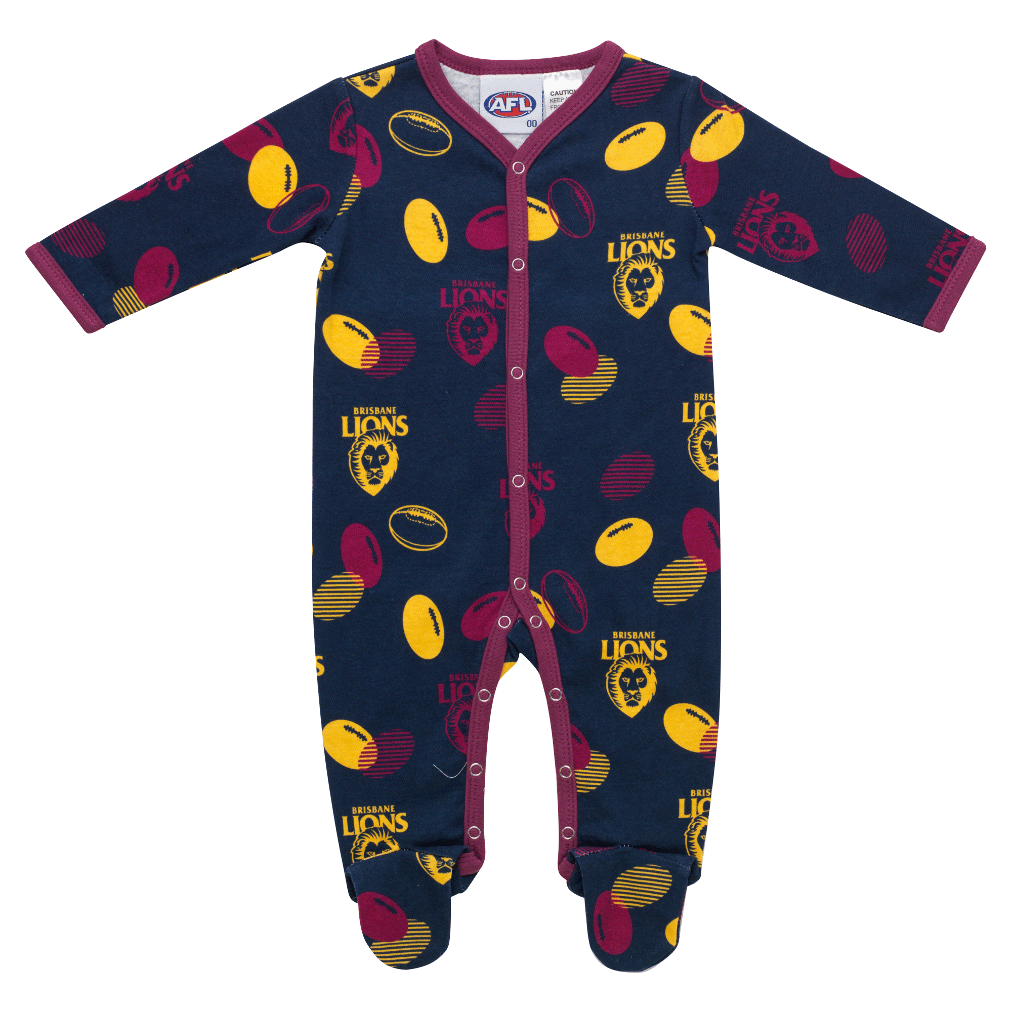 Brisbane Lions Baby Coverall -