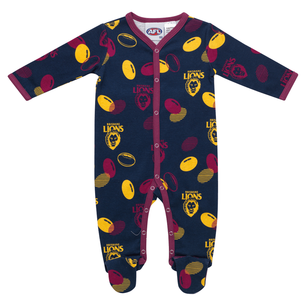 Brisbane Lions Baby Coverall -