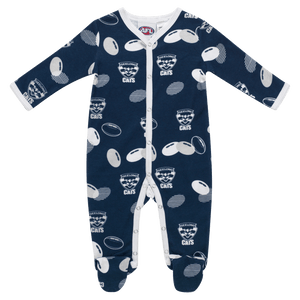 Geelong Cats Baby Coverall -