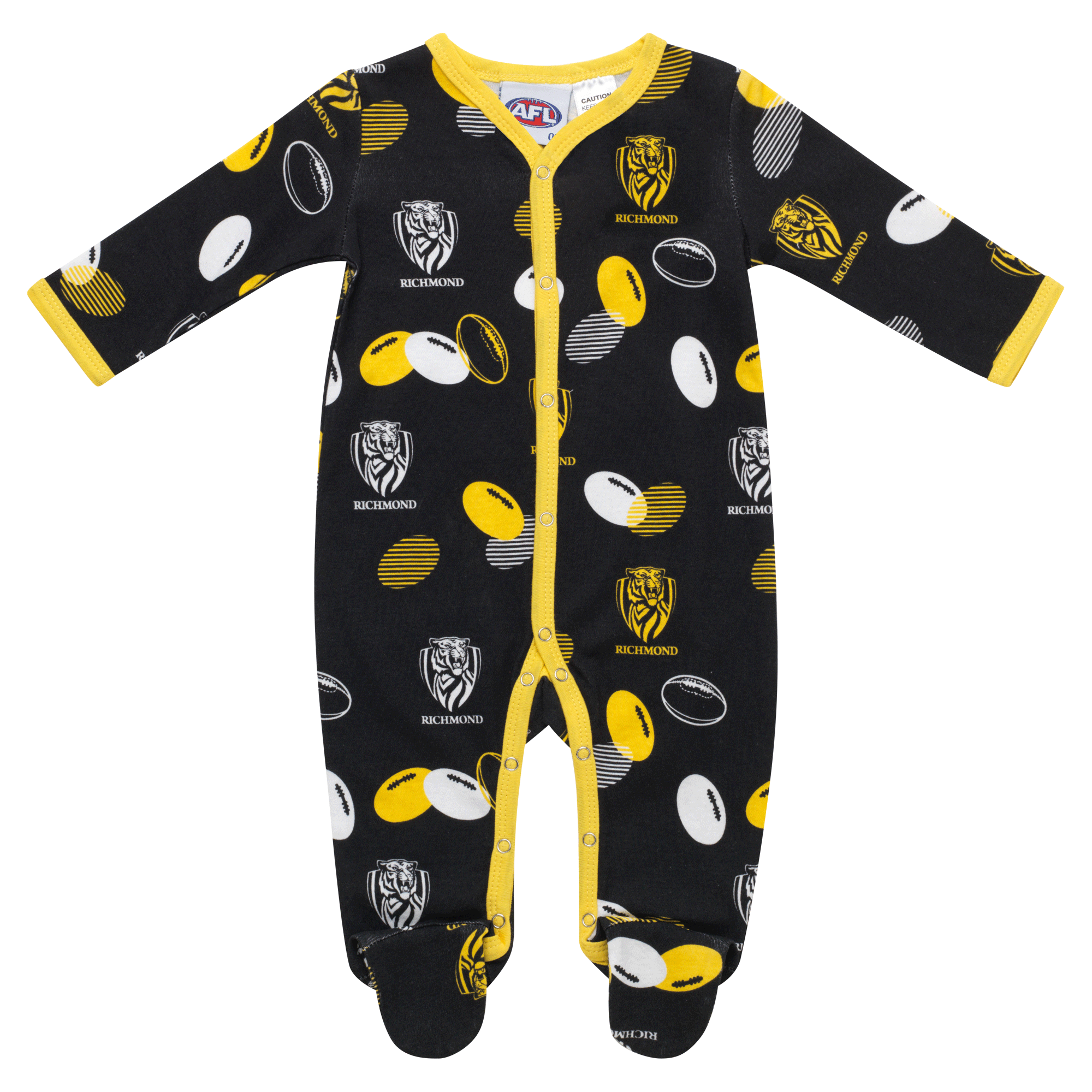 Richmond Tigers Baby Coverall -