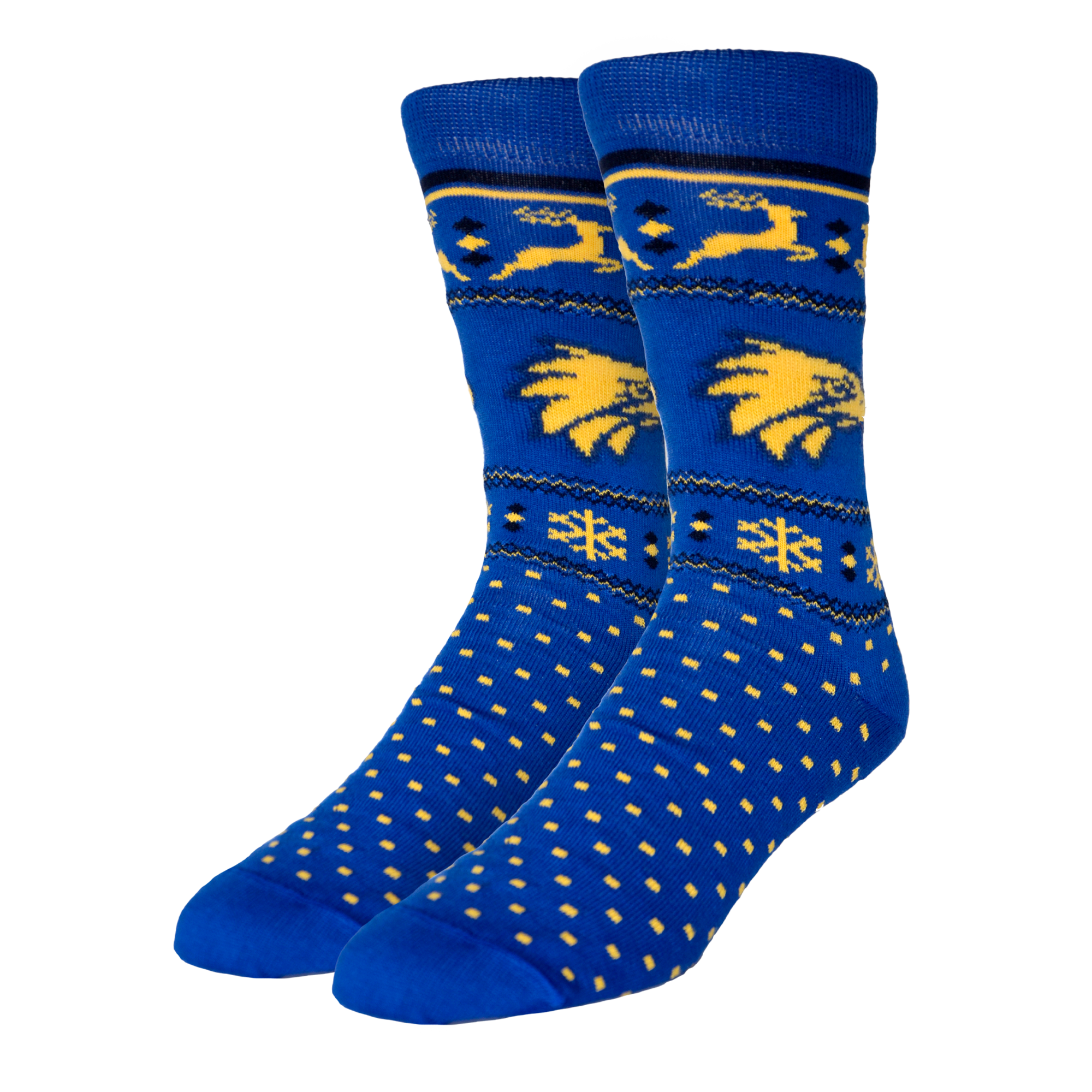 West Coast Eagles Adult Christmas Socks