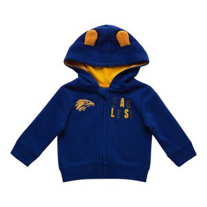 West Coast Eagles Baby -  Infant Hoodie With Ears