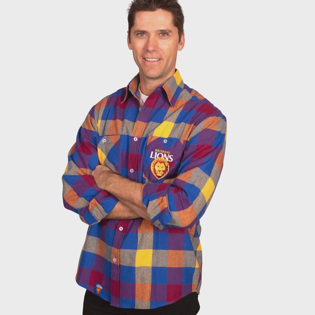 Brisbane Lions  Flannel Shirt