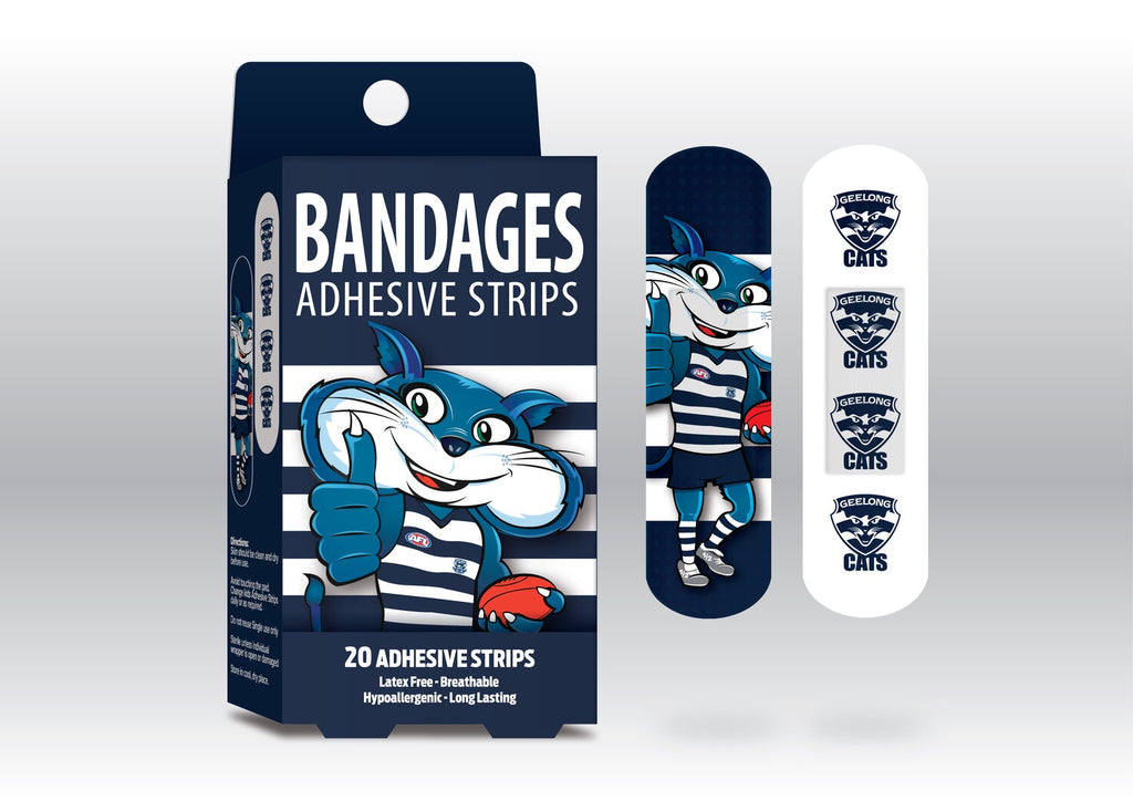 Geelong Cats Mascot Adhesive Strips