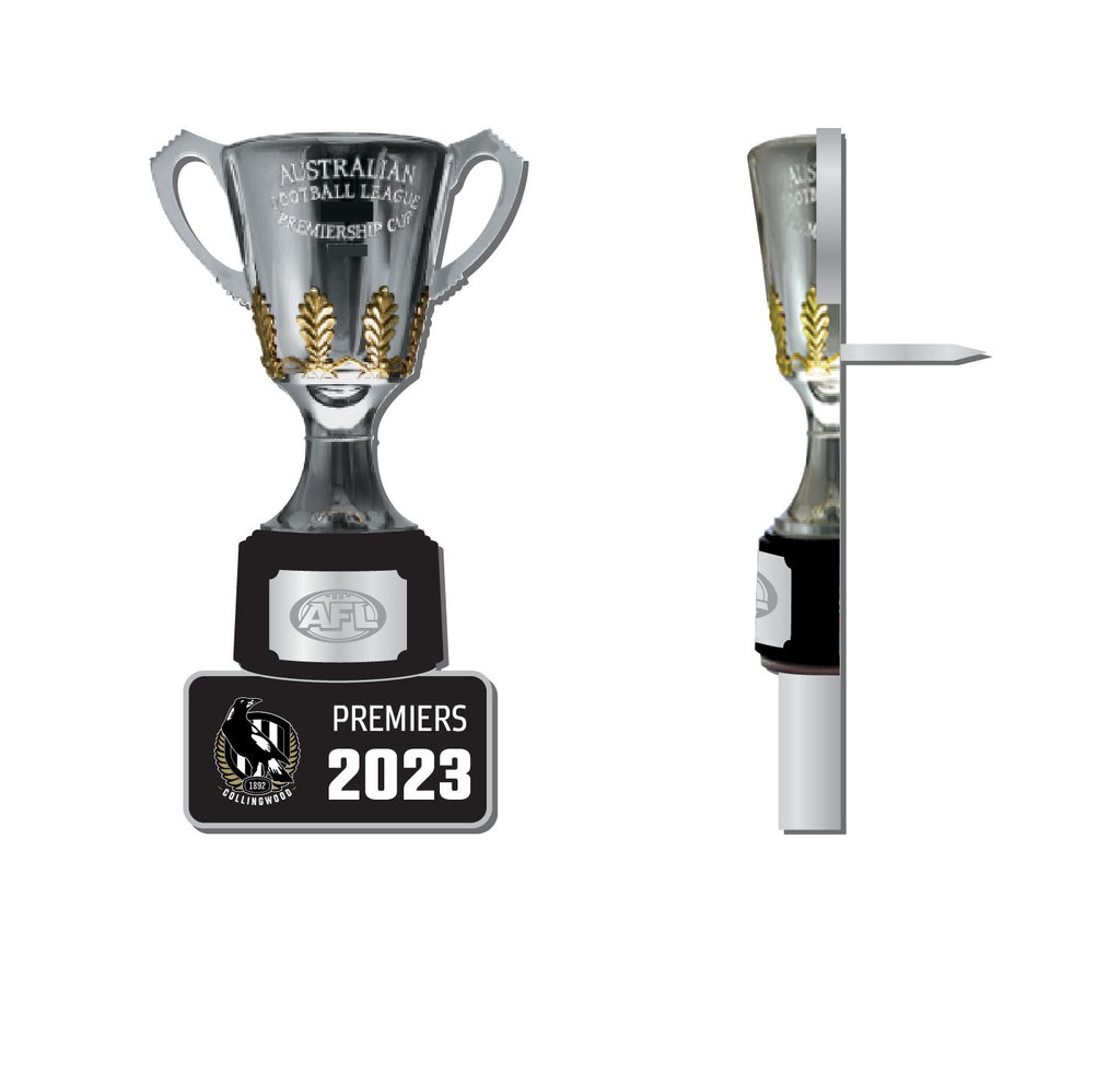 Collingwood Magpies 2023 Premiership Trophy Pin