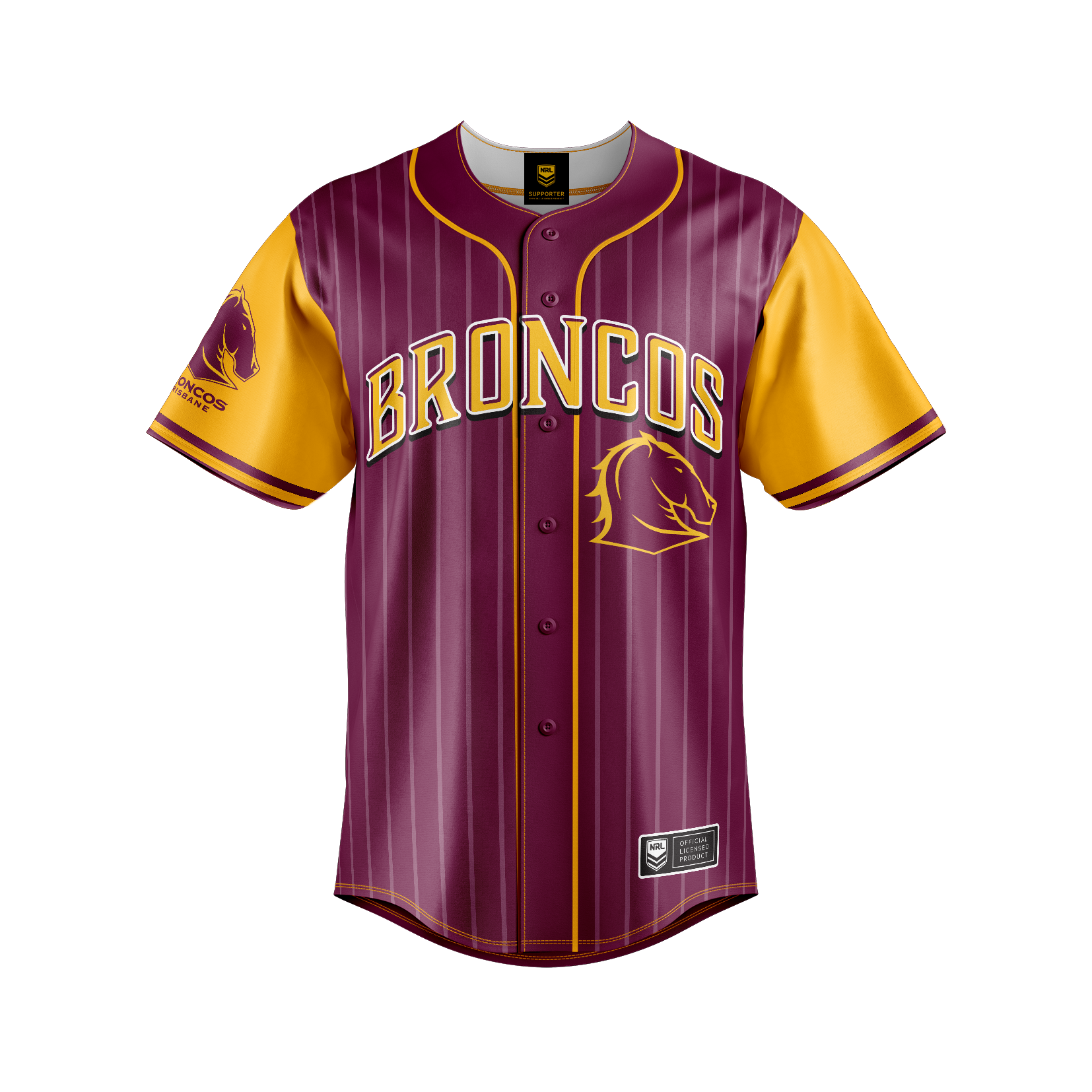 Brisbane Broncos "Slugger" Baseball Shirt