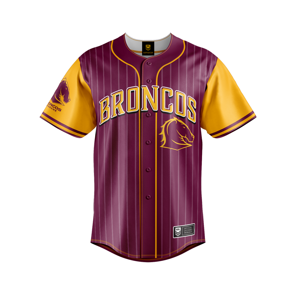 Brisbane Broncos "Slugger" Baseball Shirt
