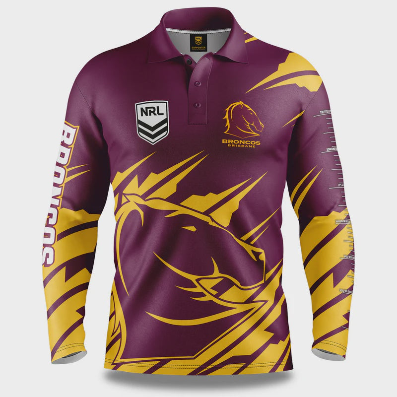 Brisbane Broncos "Ignition" Fishing Shirt