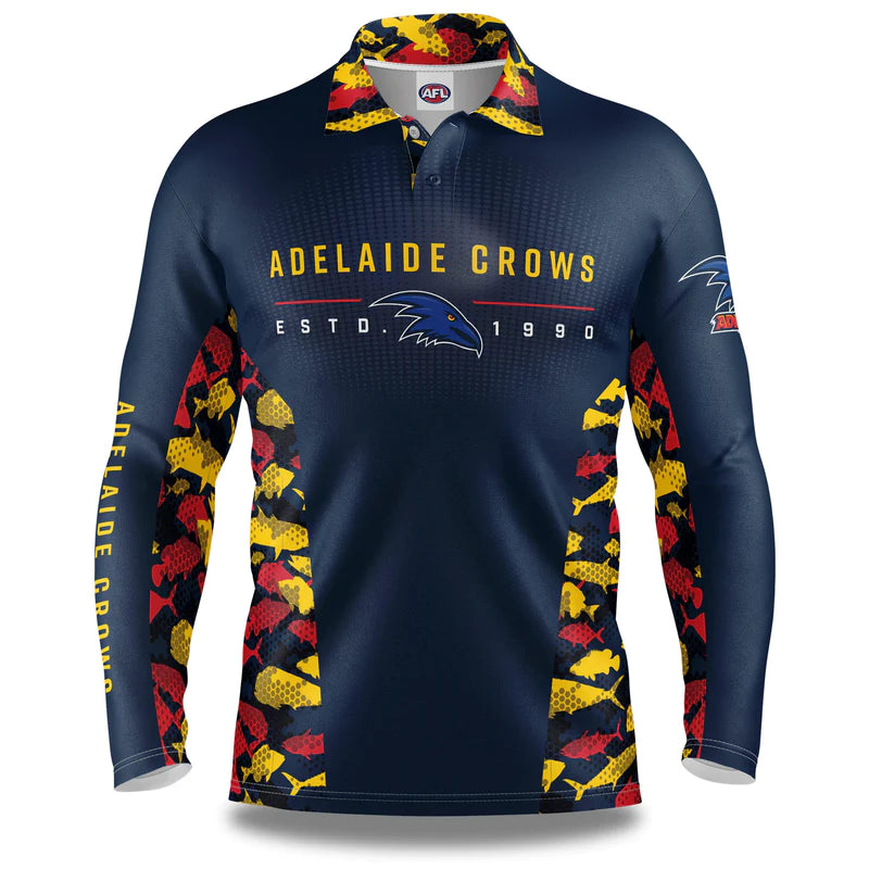 Adelaide Crows Youth Reef Runner Fishing Shirt