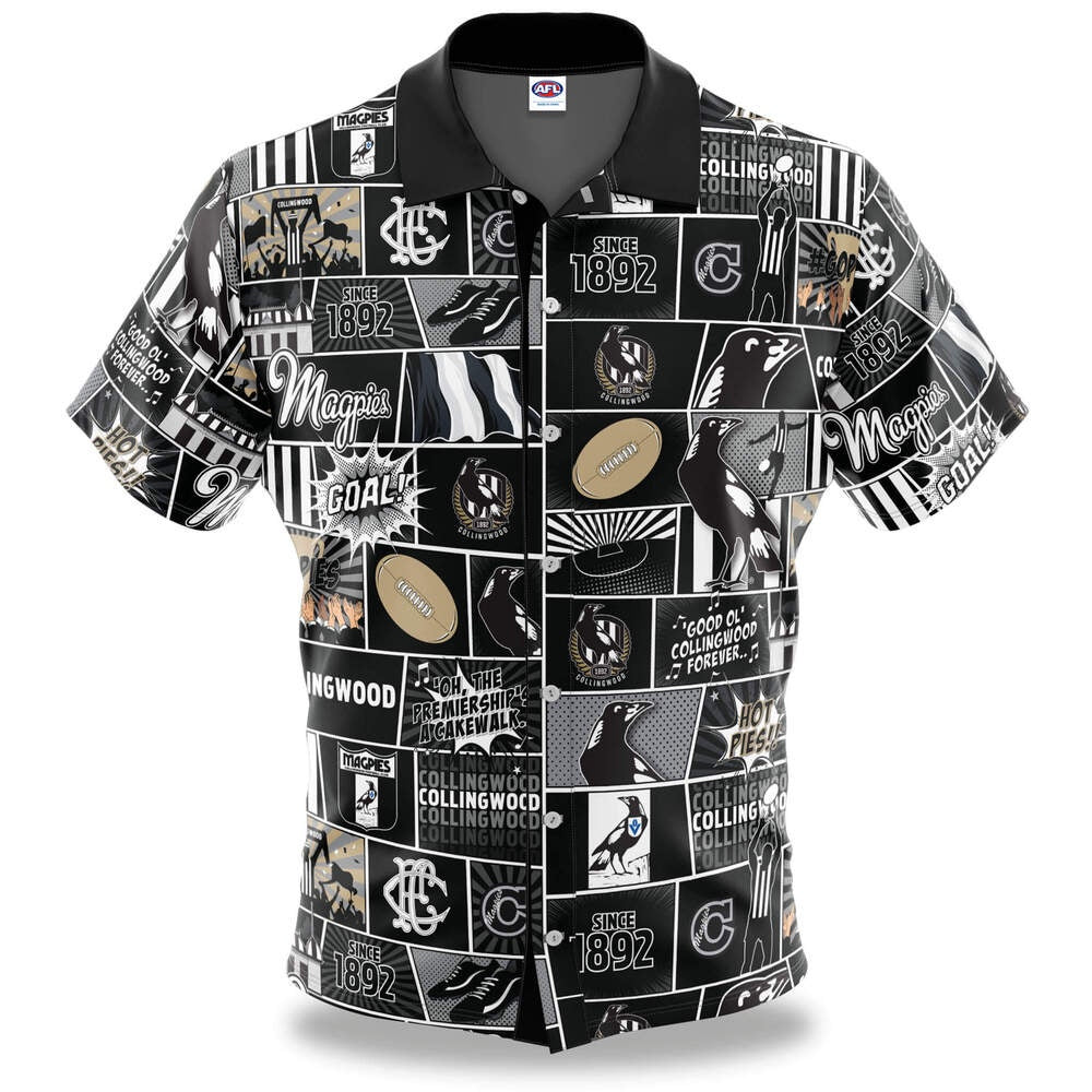 Collingwood Magpies Fanatic Button Up Shirt
