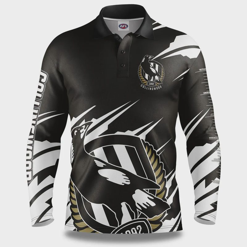 Collingwood Magpies " Ignition" Fishing Shirt