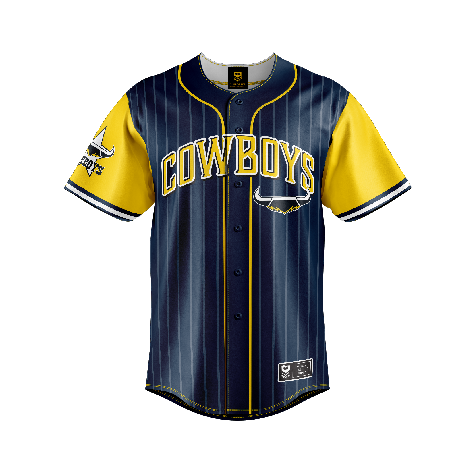 North Queensland Cowboys "Slugger" Baseball Shirt