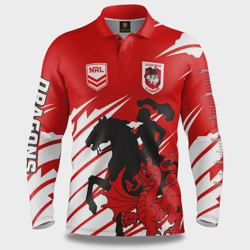 St George Illawarra Dragons "Ignition" Fishing Shirt