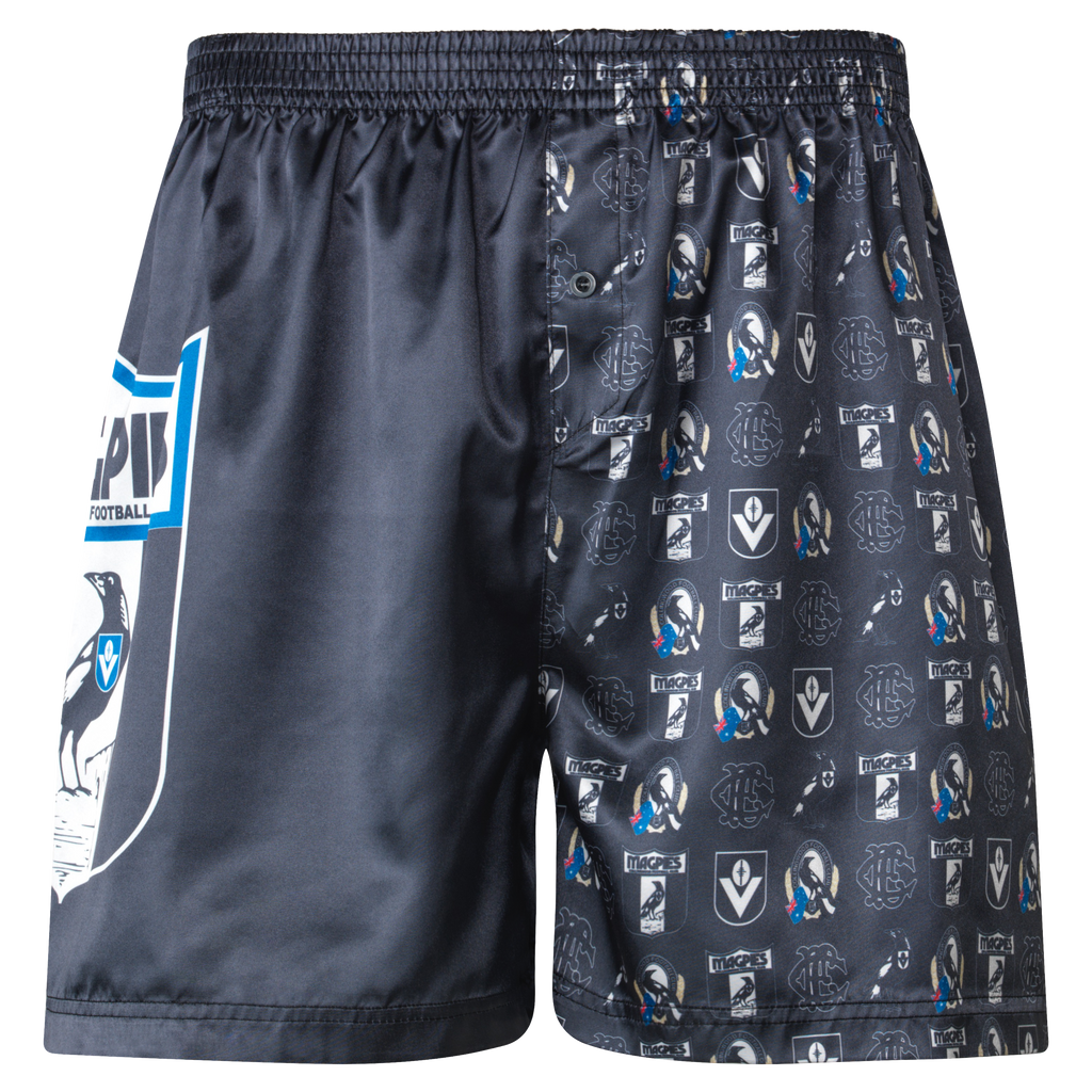 Collingwood Magpies - Adult Satin Boxer Shorts