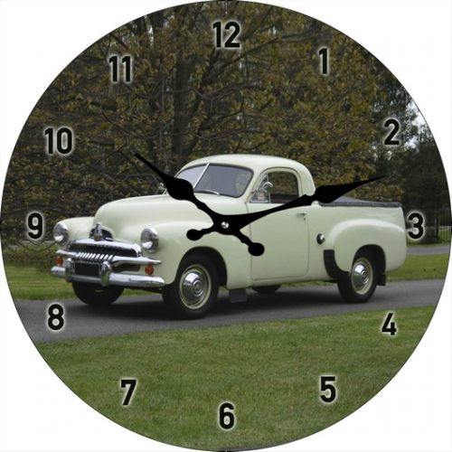 Holden FJ Ute Glass  Clock
