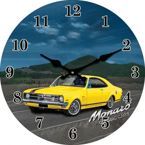 Holden Monaro Glass Clock