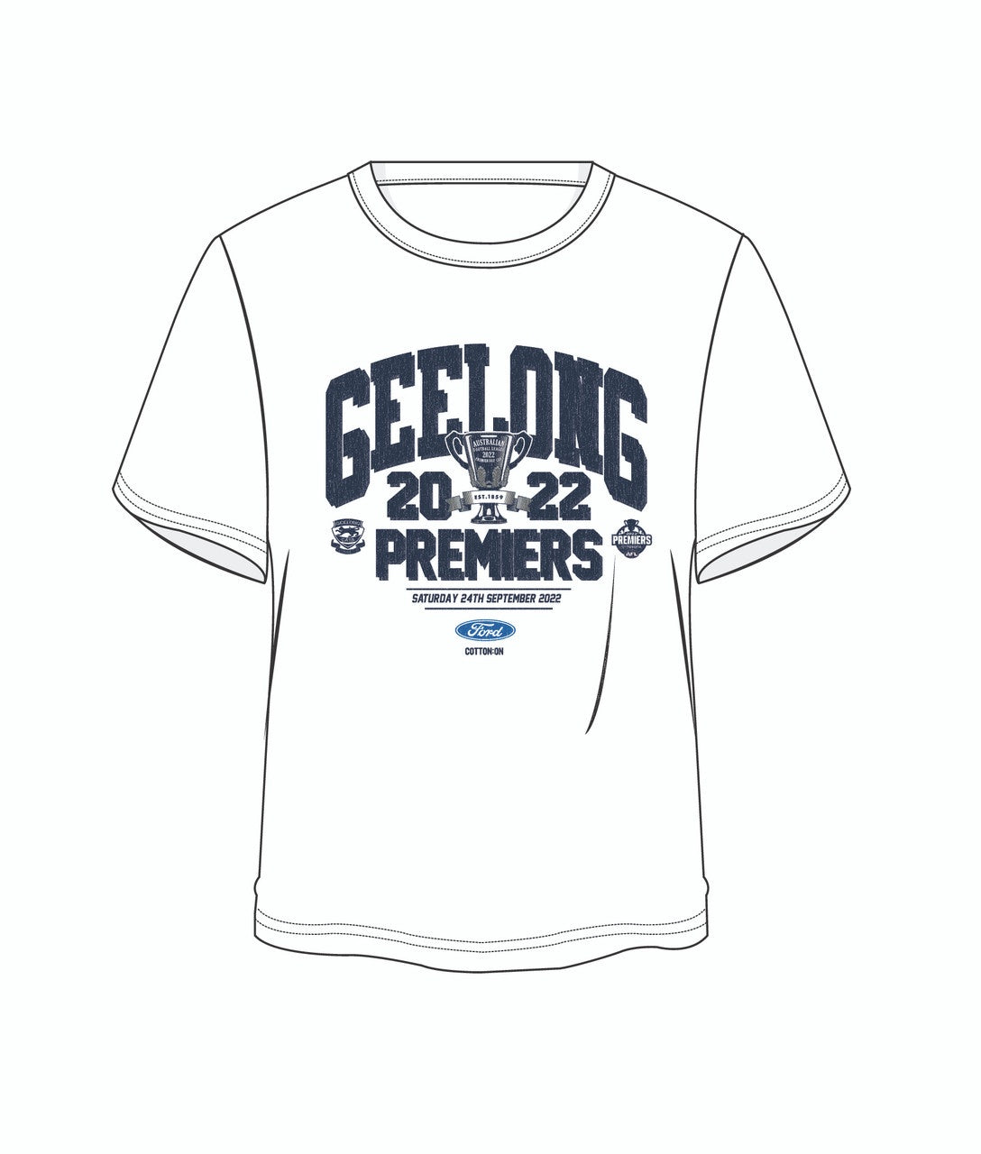 Geelong Cats 2022 Youth Premiers T-Shirt