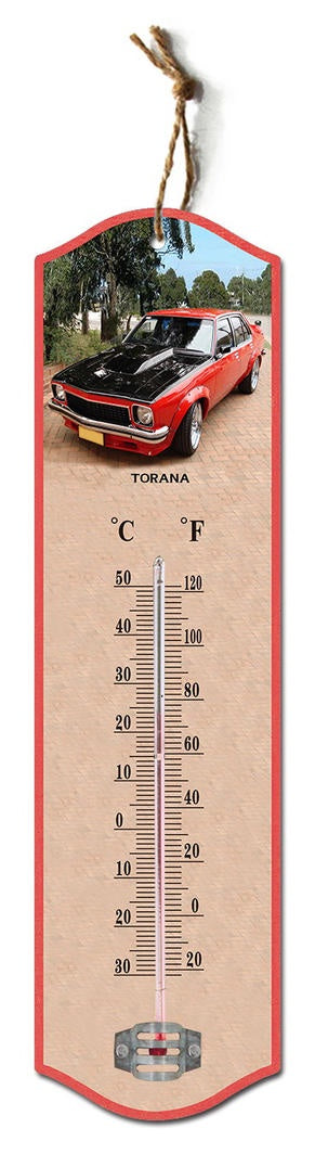 Holden Red Torana Thermometer
