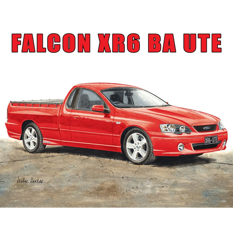 Ford Falcon XR6 BA Ute Tin Sign