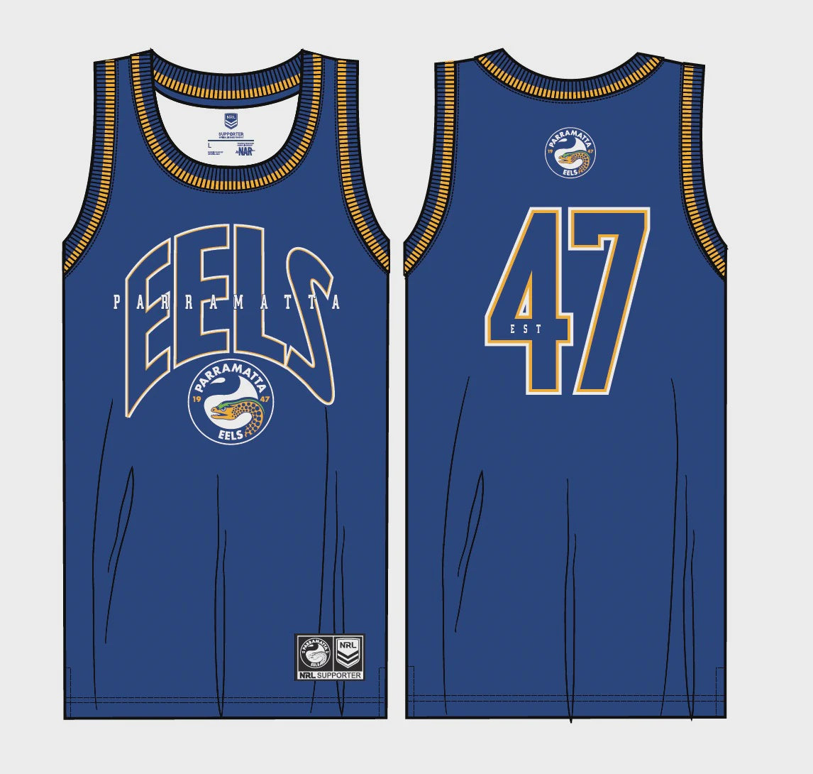 Parramatta Eels Basketball Singlet