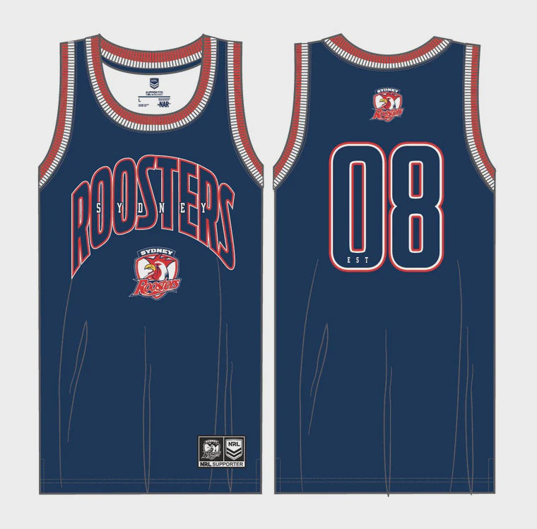 Sydney Roosters Basketball Singlet