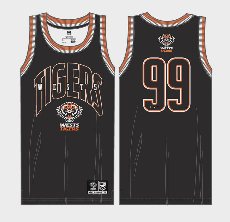 West Tigers Basketball Singlet