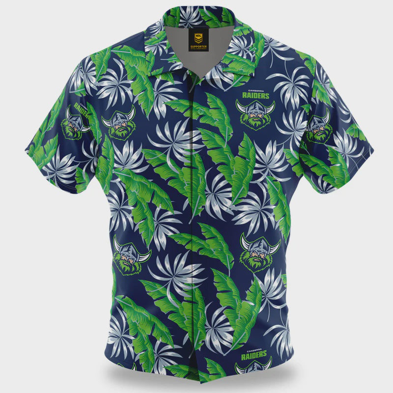 Canberra Raiders Paradise Hawaiian Shirt
