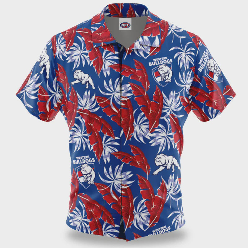 Western Bulldogs Paradise Hawaiian Shirt