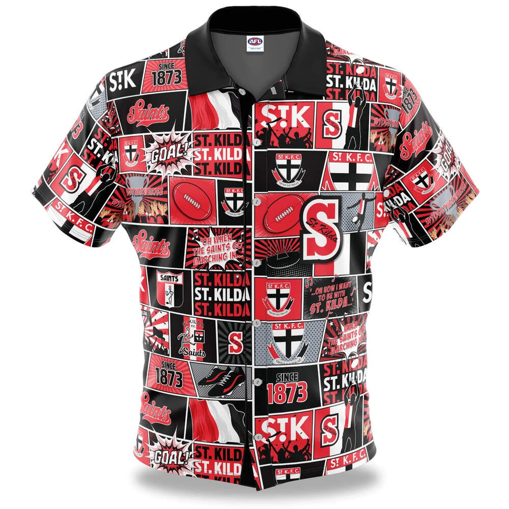 St Kilda Saints Fanatic Button Up Shirt