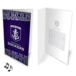 Fremantle Dockers Musical Card